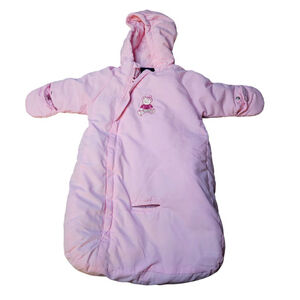 Baby Girl Faded Glory Pink Snow Suit 3-6M